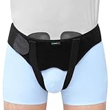 Hernia Belt Truss for Single/Double Inguinal - Hernia Support Brace for Men for Women Pain Relief Recovery Strap with 2 Removable Compression Pads Upgraded Comfortable Material (X-Large)