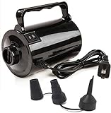 Electric Air Pump for Inflatable Pool Toys - High Power Quick-Fill Air Mattress Inflator Deflator Pump for Pool Float Raft Airbed with 3 Nozzles, 320W, 110V AC, 1.6PSI, Air Flow 26CFM