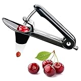 LAH Kitchen Cherry Pitter Tool - Stainless Steel Cherry Pit Remover - Simple & Effortless Olive Pitter Tool - Multifunctional Cherry Depitter - No Mess Cherries Pitter - One Click The Pit is Out