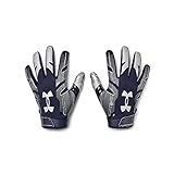 Under Armour Men's F8 Football Gloves , (410) / Midnight Navy / Metallic Silver , Medium