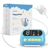 The ‘HappyNose’ Nasal Aspirator with 3X Greater Suction for Newborn Infant Baby Toddler Kids & Adults - Rechargeable Snot Booger Mucus Vacuum Device - Nose Sucker Machine