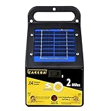 Zareba ESP2M-Z Solar Powered Low Impedance Electric Fence Charger - 2 Mile Solar Powered Electric Fence Energizer, Contain Animals and Keep Out Predators