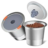 Reusable K Cups For Keurig | Keurig Reusable Coffee Pods,Universal stainless steel k Cups for Keurig 2.0 and 1.0 Coffee Makers-brewers(2pack)