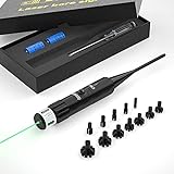 Universal Green Laser Bore Sight kit for .177 to 12GA Caliber Multiple Caliber, Tyseam Laser Bore Sighter for Rifles Handgun and Scopes with 2 Sets of Batteries