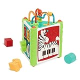 Battat – Activity Cube & Shape Sorter – 8 Shapes & Bead Maze – Music & Lights – Learning Toy For Toddlers, Kids – Jungle Fun! Activity Center – Jungle Fun! Activity Center