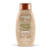 Aveeno Farm-Fresh Oat Milk Sulfate-Free Shampoo with Colloidal Oatmeal & Almond Milk, Moisturizing Shampoo for All Hair Types, Safe for Color-Treated Hair, Paraben & Dye-Free, 12 Fl Oz