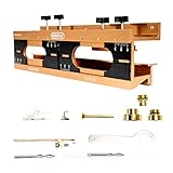 General Tools Mortise and Tenon Jig - Drill Template Set with Hollow Chisel Bit Attachment
