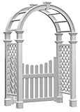 New England Nantucket Legacy Arbor with Trim and Gate