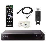 Sony 4K Upscaling 3D Streaming Blu-ray DVD Player Built in Wi-Fi - Remote Control - High Speed 6 Foot 4K HDMI Cable - Ultra USB Flash Drive 64GB (BDP-S6700)…