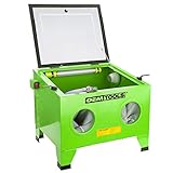 OEMTOOLS 24815 Bench Top Abrasive Blast Cabinet Kit, 24 Gallon Sand Blasting Box For Easy Removal Of Paint, Rust, And Oxidation, Includes Spray Gun, Gloves, Light, and Window Lens Underlays