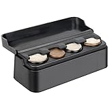 SINGARO Coin Holder for Car, Universal Car Coin Change Organizer, Car Coin Holder Compatible with Coins of Different Sizes, Car Interior Accessories, Suitable for Most Cars, Trucks, etc.