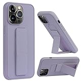 Varikke iPhone 13 Pro Max Case, Multi-Functional Magnetic Vertical & Horizontal Stand Case for iPhone 13 Pro Max, Slim Cute Silicone Protective Kickstand Phone Case for iPhone 13 Pro Max, Light Purple