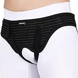 VELPEAU Hernia Belt Truss for Men and Women - Hernia Support Brace for Single/Double Inguinal or Sports Hernia, 2 Removable Compression Pads & Adjustable Groin Straps (Small, Hip Circumference 30-36')
