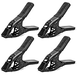 Heavy Duty Metal Spring Clamps: 4-Piece for Woodworking Spring Clamps 6-inch Tarp Clamps Heavy Duty Clips Spring Clips Metal Clamp Large Heavy Duty Clamps for Pool Cover Backdrop Stand Clamps