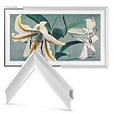 Deco TV Frames Alloy Prismatic - Pure White Bezel Compatible ONLY with Samsung The Frame TV (32', Fits 2021-2024 Frame TV)