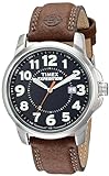 Timex Men's T44921 Expedition Metal Field Brown Leather Strap Watch