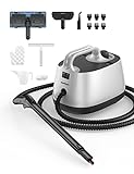 Steam Cleaner, Aspiron Steamer with 21 Accessories, Portable Multipurpose Steam Cleaner for Car 5 Mins Heating with 1.5L Tank, Heavy Duty Steam Cleaner Carpet and Upholstery, Floors, Tiles, Car