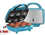 Holstein Housewares Non-Stick Cupcake Maker, Teal - Makes 6 Cupcakes, Muffins, Cinnamon Buns - Birthdays, Holidays, and More