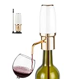 Thirdtms Wine Aerator Electric Wine Decanter with Aerator,Wine Decanter Pump with Retractable Tube, Portable and USB Rechargeable Wine Dispenser, Wine Gifts for Women White