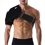 NatraCure Cold / Hot Shoulder Ice Pack Wrap, Shoulder Brace for Pain Relief - Cool or Heating Pad for Rotator Cuff Injuries, Surgery, Football, Baseball, Volleyball, Basketball, Golf, Softball - 6032