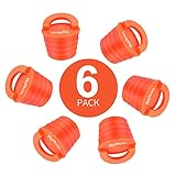HLOGREE 6 Pieces Kayak Scupper Plugs Kit Silicone Scupper Plugs Drain Holes Stopper Bung with Handle for sit on top,Kayak Plug