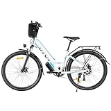 Vivi Electric Bike 500W Commuter Ebike 26' Electric City Cruiser Bicycle, 20 MPH Ebikes for Adults with 48V Removable Battery, Up to 50 Miles, Professional 7 Speed