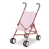 babi by Battat – Cute & Stylish Baby Doll Umbrella Stroller – Pink Carriage, Foldable Frame & Double Wheels – Fits 14-inch Dolls – Children’s Toys for Kids Ages 2+ (BAB7629C1Z)