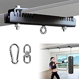 KSWLOR Heavy Duty Steel Beam Clamp,Heavy Bag Mount,Heavy Bag Hanger 360° Rotation Suitable for I or H Beam Punching Bag Bracket with Accessories for Boxing Muay Thai Training