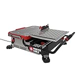 PORTER-CABLE Tile Saw, Wet Saw with 7-inch Cutting Capacity and On-Board Cutting Guide (PCE980)