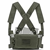 Tacticon Chest Rig Elite | Tactical Vest or X-Harness Mounted Chest Rig | Combat Veteran Owned Company | Rifle/Pistol/Admin Pouches | Operations & Civilian Defensive Use
