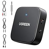 UGREEN Bluetooth 5.2 Transmitter For TV, Dual Pair Wireless Bluetooth Transmitter Receiver compatible with Airpods Earbuds Speaker, Bluetooth Headphone Adapter For Airplane, TV Audio, PC, MP3, and Gym