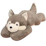 Doireum Weighted Stuffed Animals, Weighted Husky Stuffed Animal Plush Toy Cute Huskies Weighted Plush Animals Throw Pillow Gifts for Boys Girls, 11.8 inch