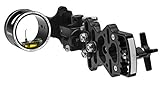 VIPER Archery Sidewinder XL Compound Bow Sight - Made in USA - Machined Aluminum, Bright Single Pin, Toolless Quickset Gear-Drive Elevation & Micro-Tune Windage Adjustments, 0.010 Pin