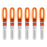 QualyQualy Fishing Glow Sticks, 6 Pcs LED Glow Sticks for Fishing with Batteries, Night Fishing Light Up Fishing Bobbers Floats and Rod Tips