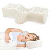 Therapeutica Cervical Orthopedic Foam Sleeping Pillow; For Neck, Shoulder, and Back Pain Relief; Helps Spinal Alignment; Back and Side Sleeping, Firm - Large
