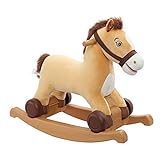 Rockin' Rider Charger 2-in-1 Pony Ride-On , Beige