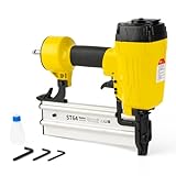 REDLOONG Pneumatic Concrete Nailer, Brad Nailer Kit 14 Gauge 1 to 2-1/2 Inch Heavy Duty T Nail Gun W/Ergonomic Handle, Framing Nailer Used in Woodworking, and Upholstery Carpentry,