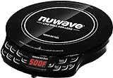 Nuwave Flex Precision Induction Cooktop, 10.25” Shatter-Proof Ceramic Glass, 6.5” Heating Coil, 45 Temps from 100°F to 500°F, 3 Wattage Settings 600, 900 & 1300 Watts