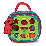 Melissa & Doug K's Kids Take-Along Shape Sorter Baby Toy With 2-Sided Activity Bag and 9 Textured Shape Blocks - Sensory / Travel /Toys For Toddlers And Infants