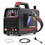 YESWELDER 55 Amp Plasma Cutter Non-High Frequency, Screen Display Non-Touch Pilot Arc, Digital DC Inverter 110/220V Dual Voltage Cutting Machine CUT-55DS Pro