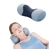 Bespilow Say Goodbye to Neck Pain Small Neck Support Pillow,Cervical Neck Roll Memory Foam Pillow,Cervical Traction Device,Neck Stretcher for Tension Muscle Relief,Neck & Shoulder Pain Relaxer