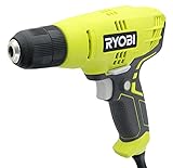 Ryobi D43K 5.5 Amp 3/8 Inch 1,600 RPM Variable Speed Trigger Corded Power Drill