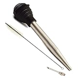 Norpro Deluxe Stainless Steel Baster with Injector and Cleaning Brush 11' x 2' x 2'