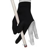 Billiard Quality Glove - Fits Either Hand - One Size fits All - Choose Your Color (Black)