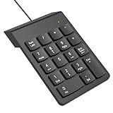 USB Numeric Keypad Numpad Portable Slim Mini 10 Key Number Pad Keyboard for Laptop Desktop Computer PC, Compatible with ChromeBook Surface Notebook, Tax Accountant Calculate Office Travel & Home