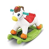 Hi-Tech Rocking Riding Horse, 2 in 1 Multi-Function Music & Light Sound Educational Puzzle Baby Toddlers Ride on Pony Trojan Gift Toys Aged 18 Months to 8 Years Old.