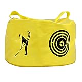ASENVER Golf Swing Impact Trainer Bag Golf Power Smash Bag (Yellow- Target Pattern)