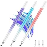 Stylus Pens for Touch Screens, 3 Pack Disc Stylus Pen, Universal Stylus Compatible with iPad pro/Mini/Air/iPhone/Android/Microsoft Tablets and Other Capacitive Touch Screen