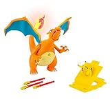 Pokémon Charizard 7-inch Deluxe Feature Figure - Interactive Plus 2-inch Pikachu with Launcher