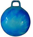 AppleRound Space Hopper Ball with Air Pump: 20in/50cm Diameter for Ages 7-9, Hop Ball, Kangaroo Bouncer, Hoppity Hop, Jumping Ball, Sit and Bounce